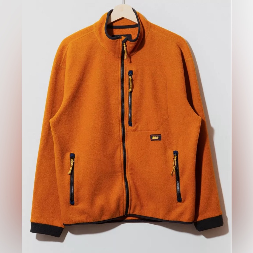 Vintage Y2K REI Mustard Yellow Weight Zipper Womens Fleece Size Large